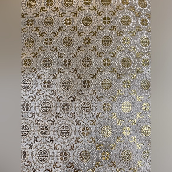 Kimono Satin & Faux Mink Fur Reversible Vintage Asian jacket - Picture 10 of 16